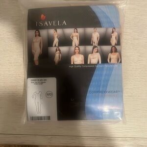 Isavela full leng compression body suite with 3/4 arms